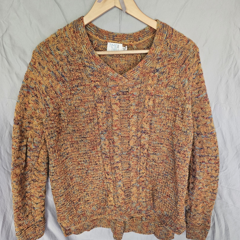 Time and Tru Vibrant Knit Sweater